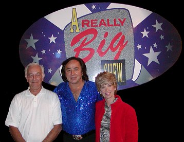 Dennis McLaughlin, Tom Sadge as Neil Diamond, Toni McLaughlin  ..Photo by Jerry Hoban