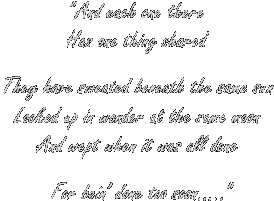 And each one there, has one thing shared...