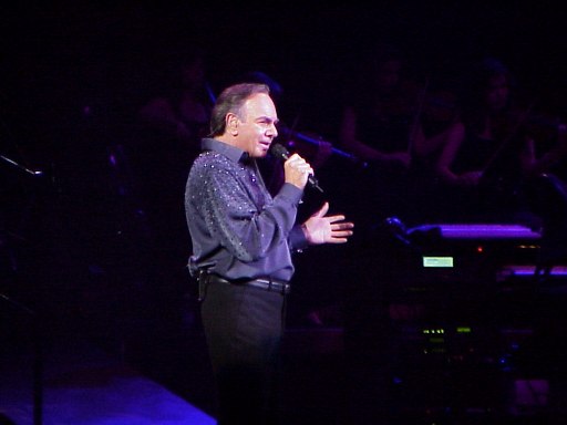 Neil Diamond at Kemper Arena, Kansas City, MO, 12-20-02  Photo by Jill