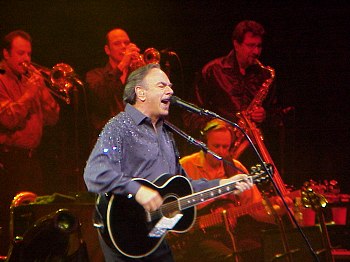 Neil Diamond at Kemper Arena, Kansas City, MO, 12-20-02  Photo by Jill