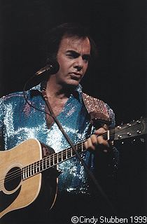 Neil Diamond at Poplar Creek Outdoor Music Theater 1984 (c) Cindy Stubben